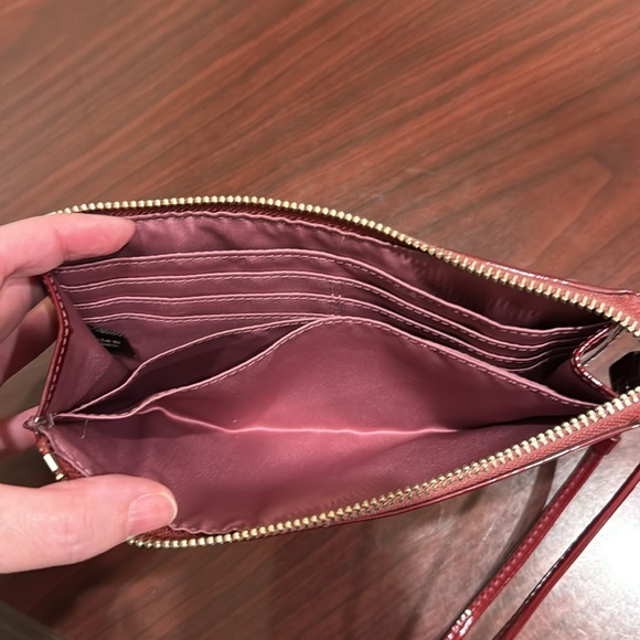 Coach Burgandy wristlet - Picture 2 of 4